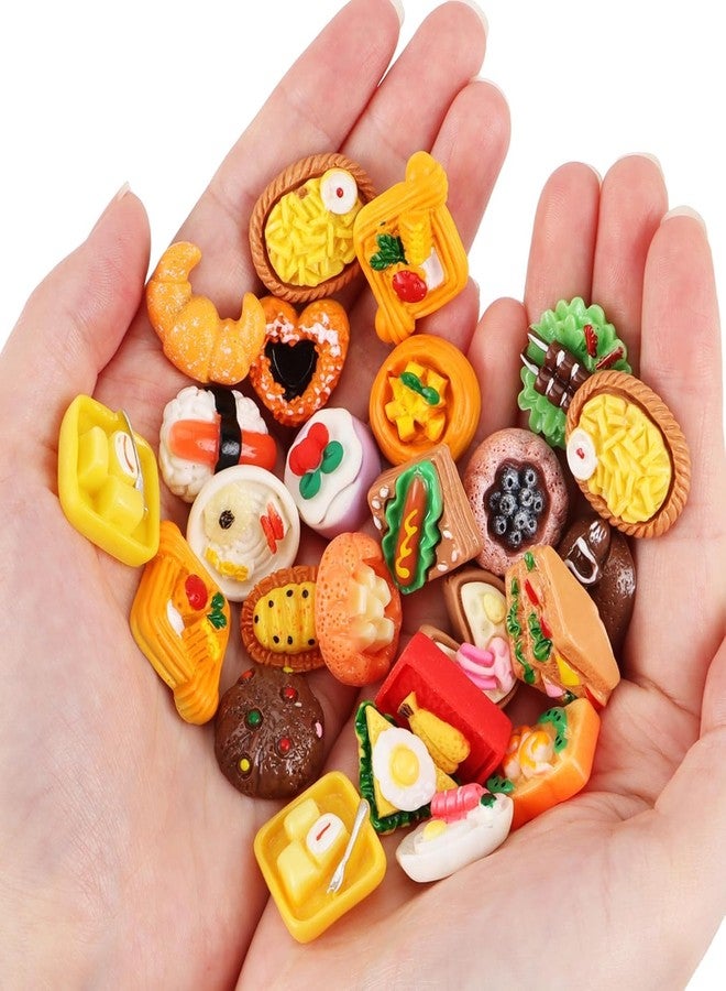 TROFFLLY Mini Resin Food Toys Decoration Mixed Model Making Miniature Random Imitation Cup Dessert Pastry Cake Topper Dollhouse Small Ornaments Food Toys (20) - Image 2